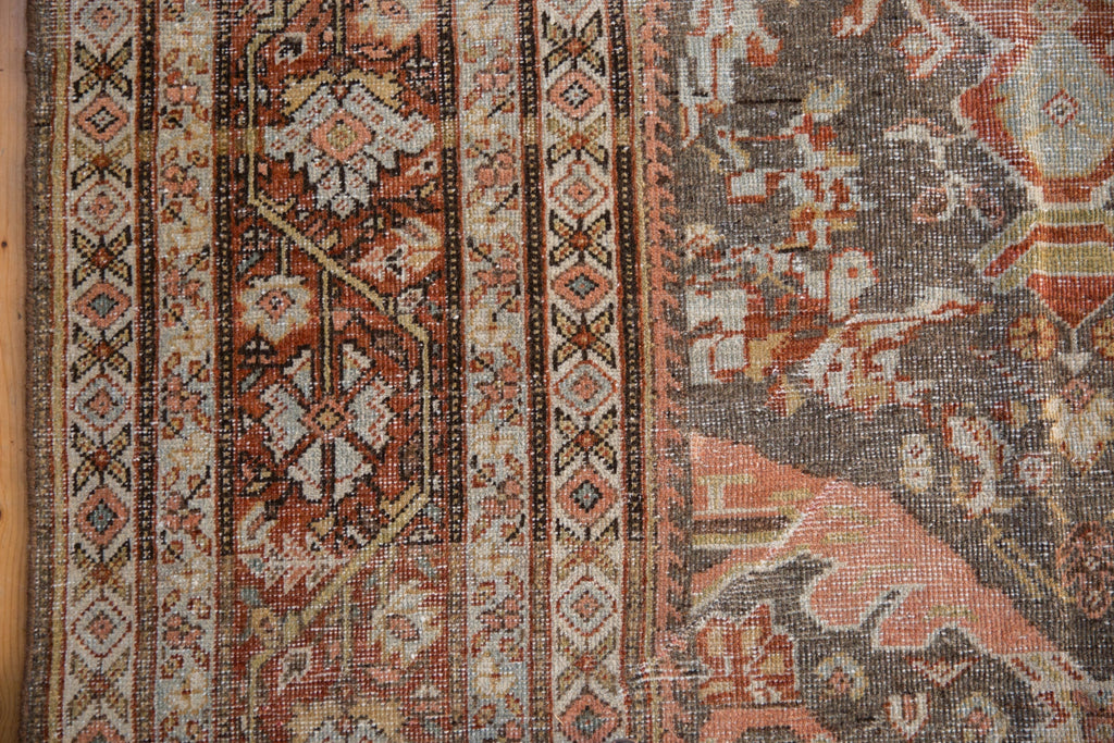 10.5x14.5 Vintage Distressed Mahal Carpet