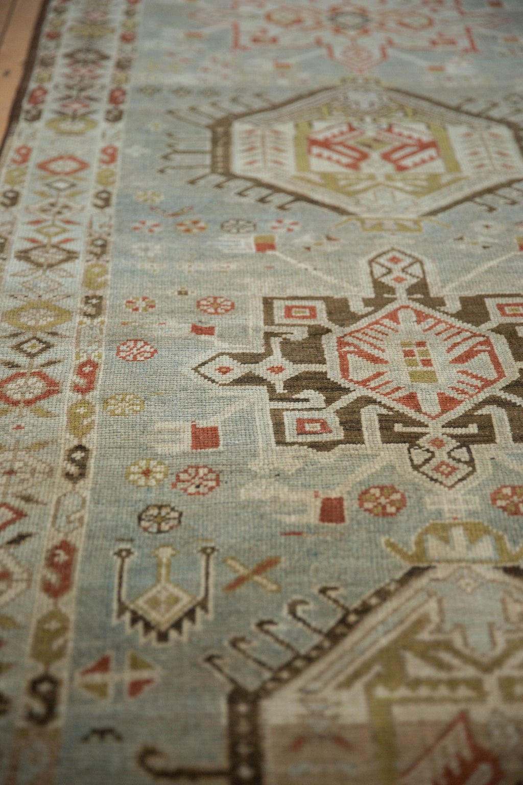3.5x17 Vintage Distressed Karaja Rug Runner