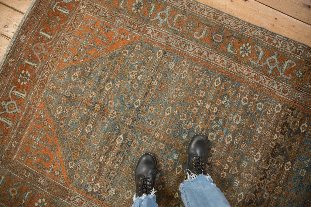 4.5x7.5 Vintage Distressed Malayer Rug
