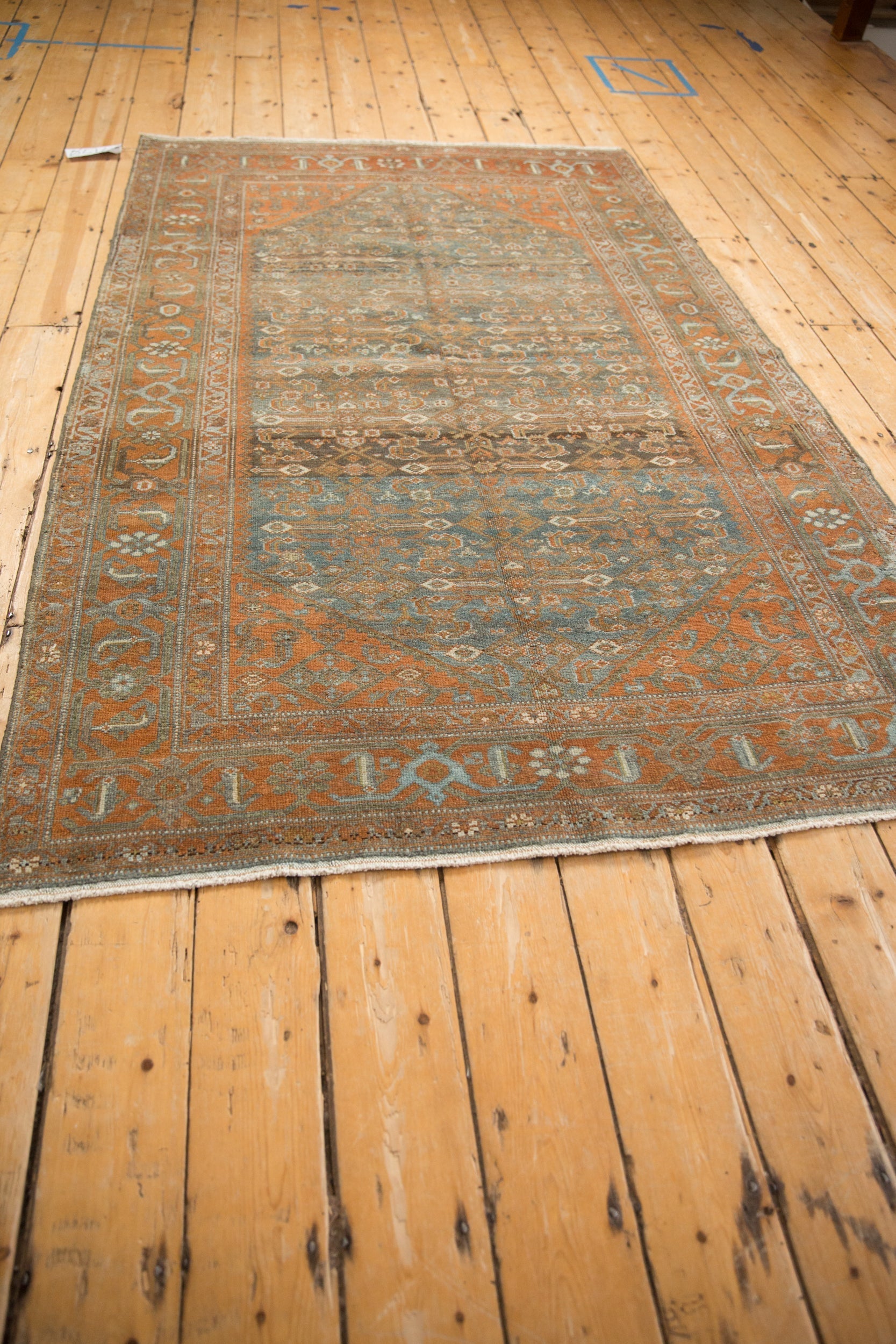 4.5x7.5 Vintage Distressed Malayer Rug