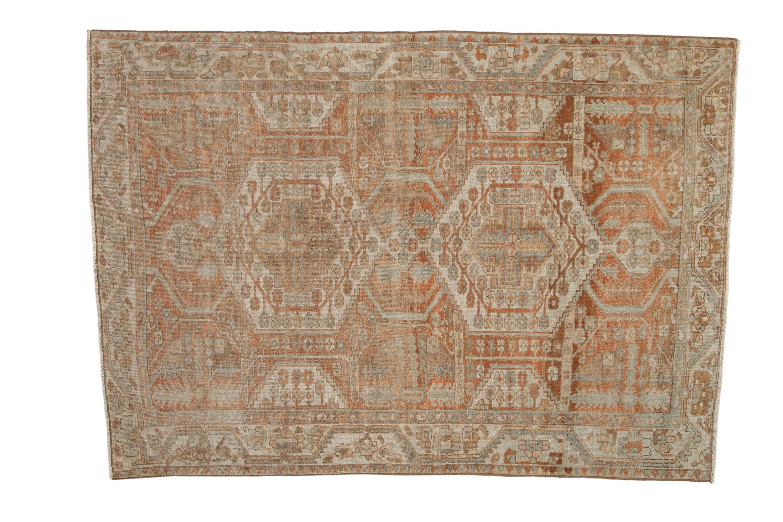 4.5x6.5 Vintage Distressed Malayer Rug