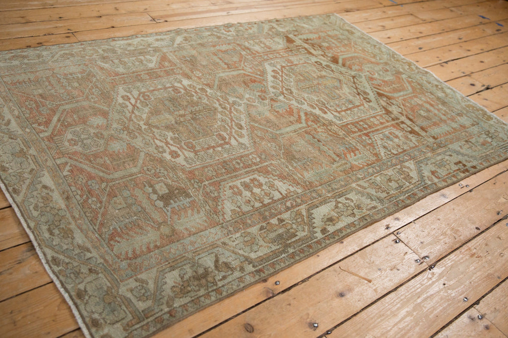 4.5x6.5 Vintage Distressed Malayer Rug