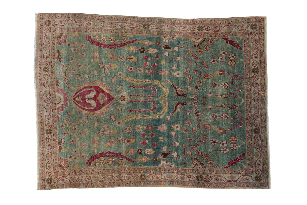 4x5.5 Vintage Distressed Meshed Rug