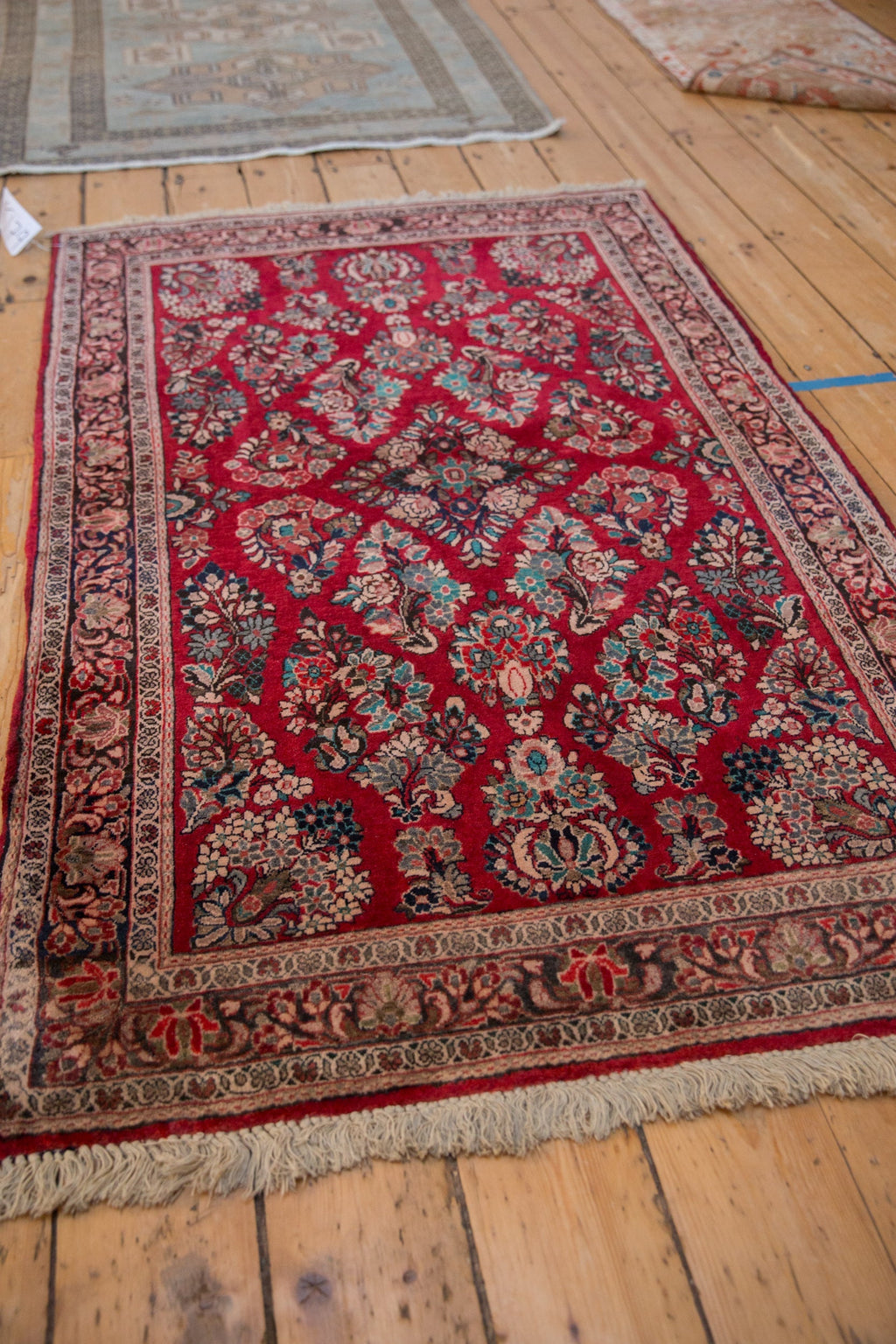 3.5x5 Vintage Fine Sarouk Rug