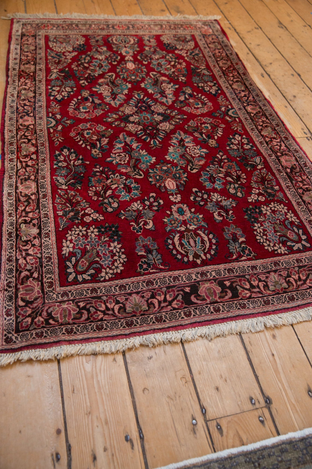 3.5x5 Vintage Fine Sarouk Rug