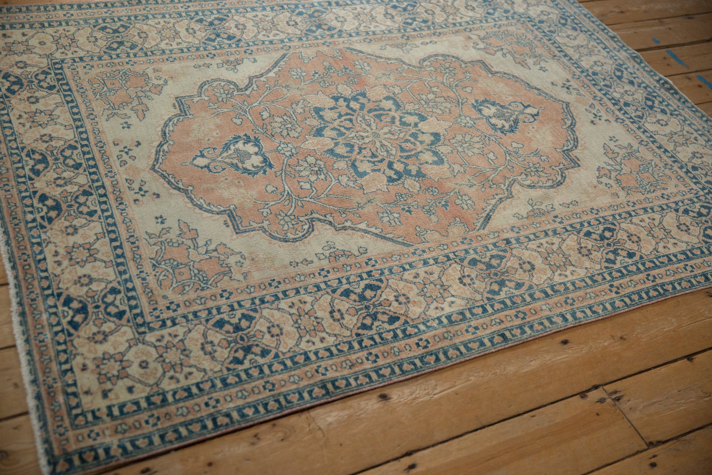 4.5x6 Vintage Distressed Tabriz Rug
