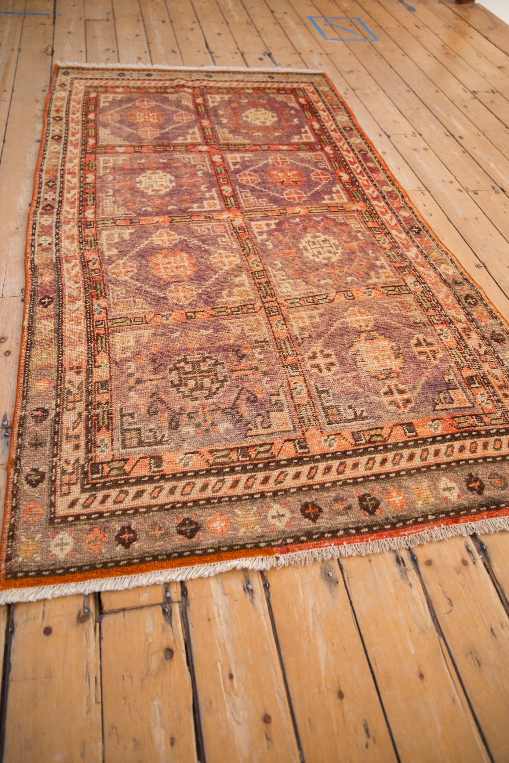 4x7 Vintage Distressed Khotan Rug