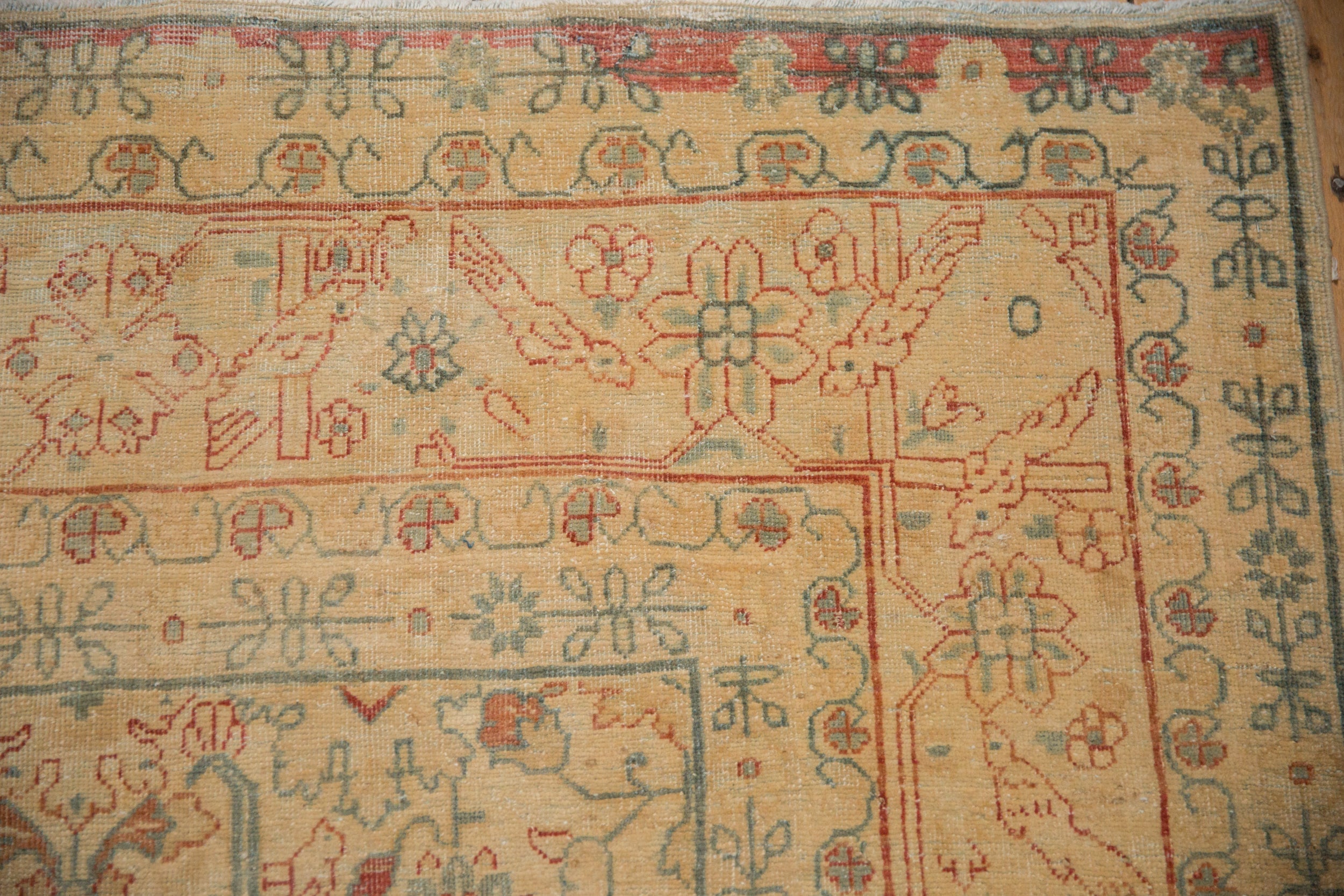 7x10.5 Vintage Distressed Tabriz Carpet