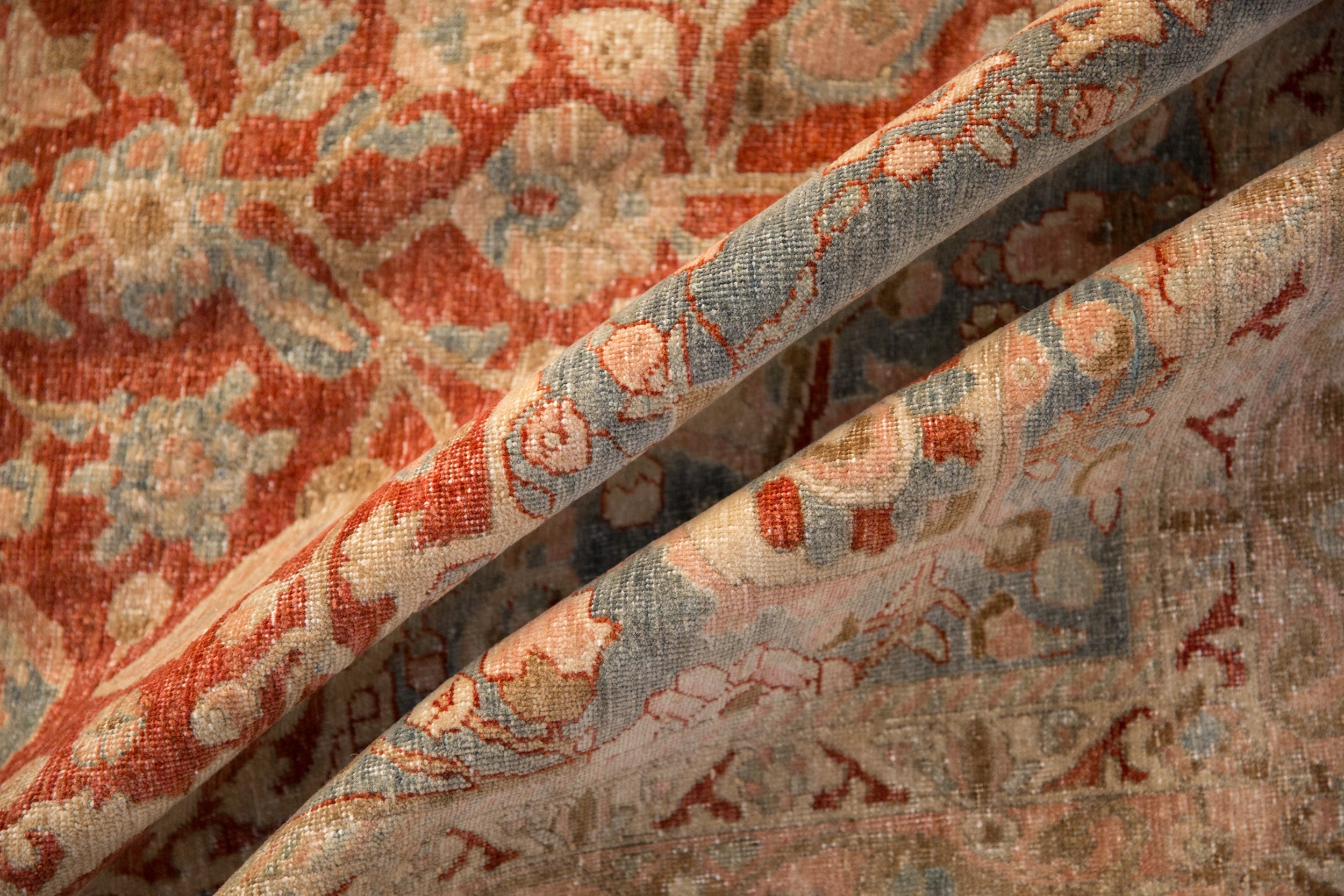 RESERVED 6.5x10.5 Vintage Distressed Tabriz Carpet