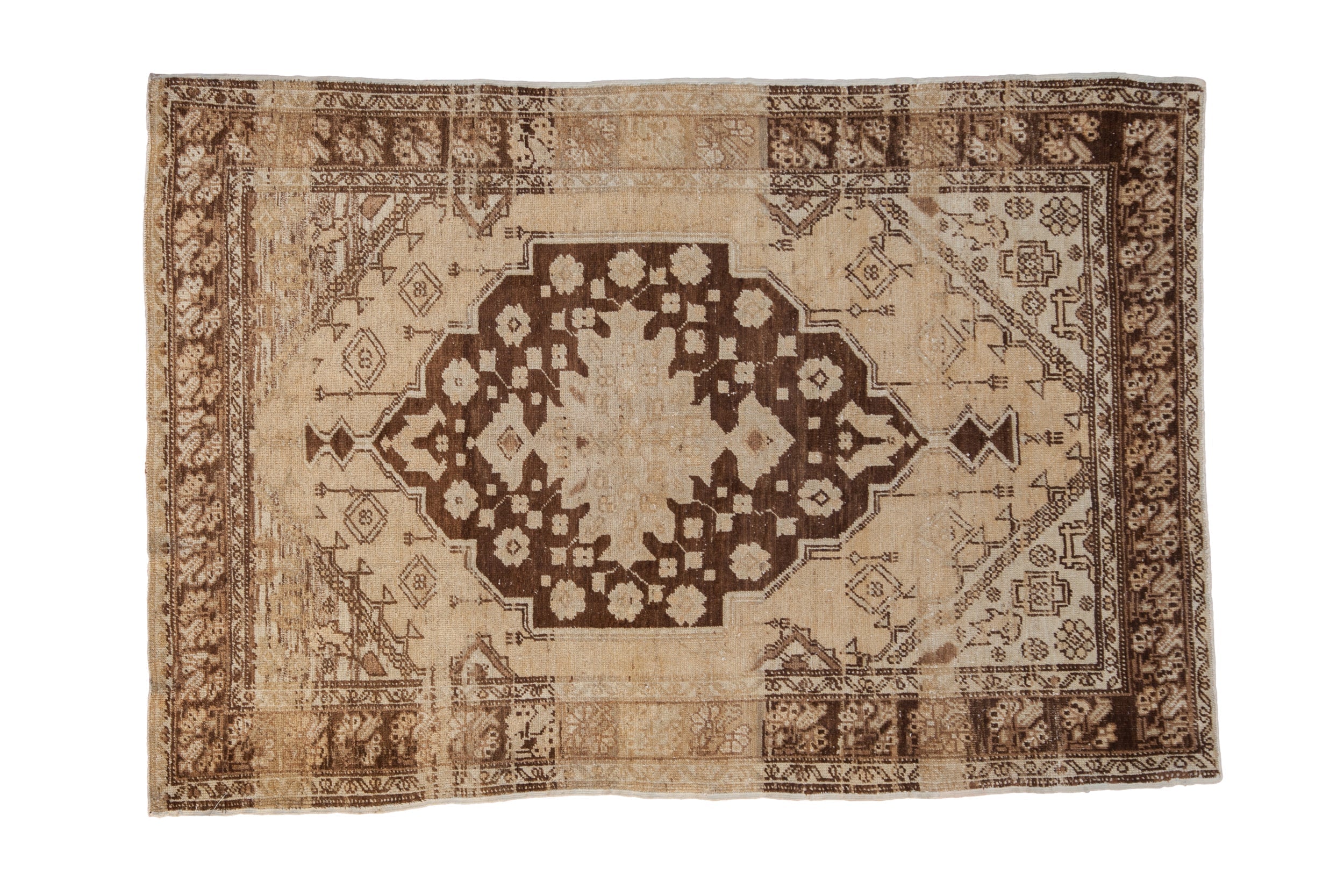 4x6 Vintage Distressed Oushak Rug