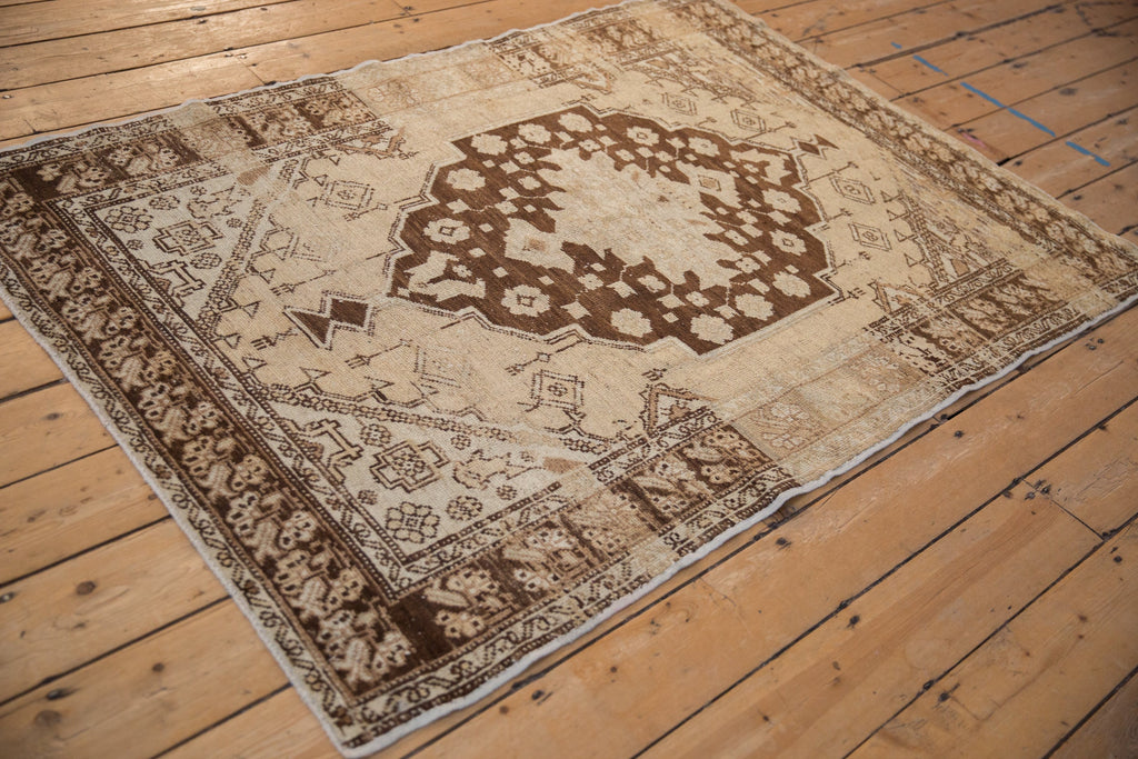 4x6 Vintage Distressed Oushak Rug