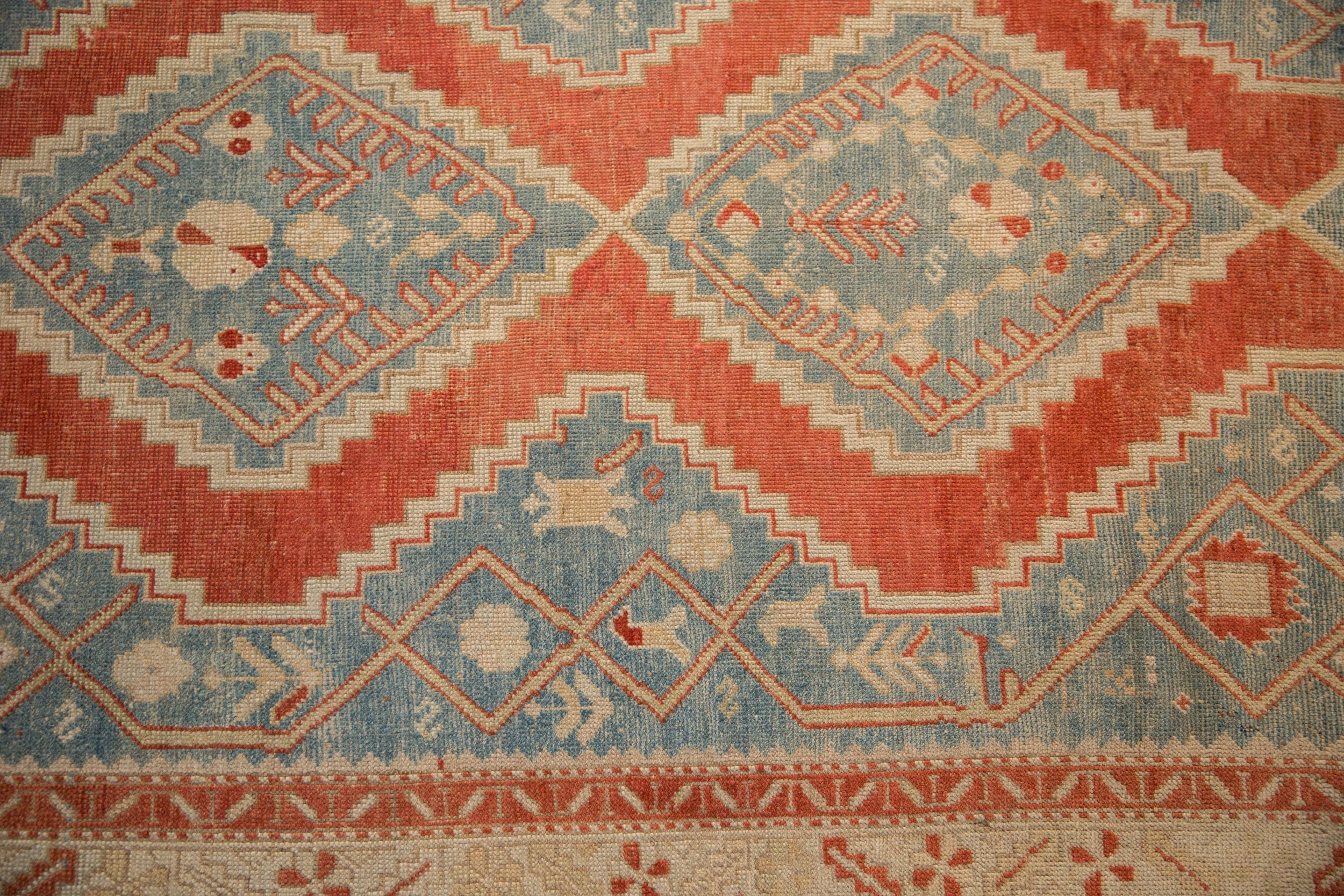 4x6.5 Vintage Distressed Karabagh Rug