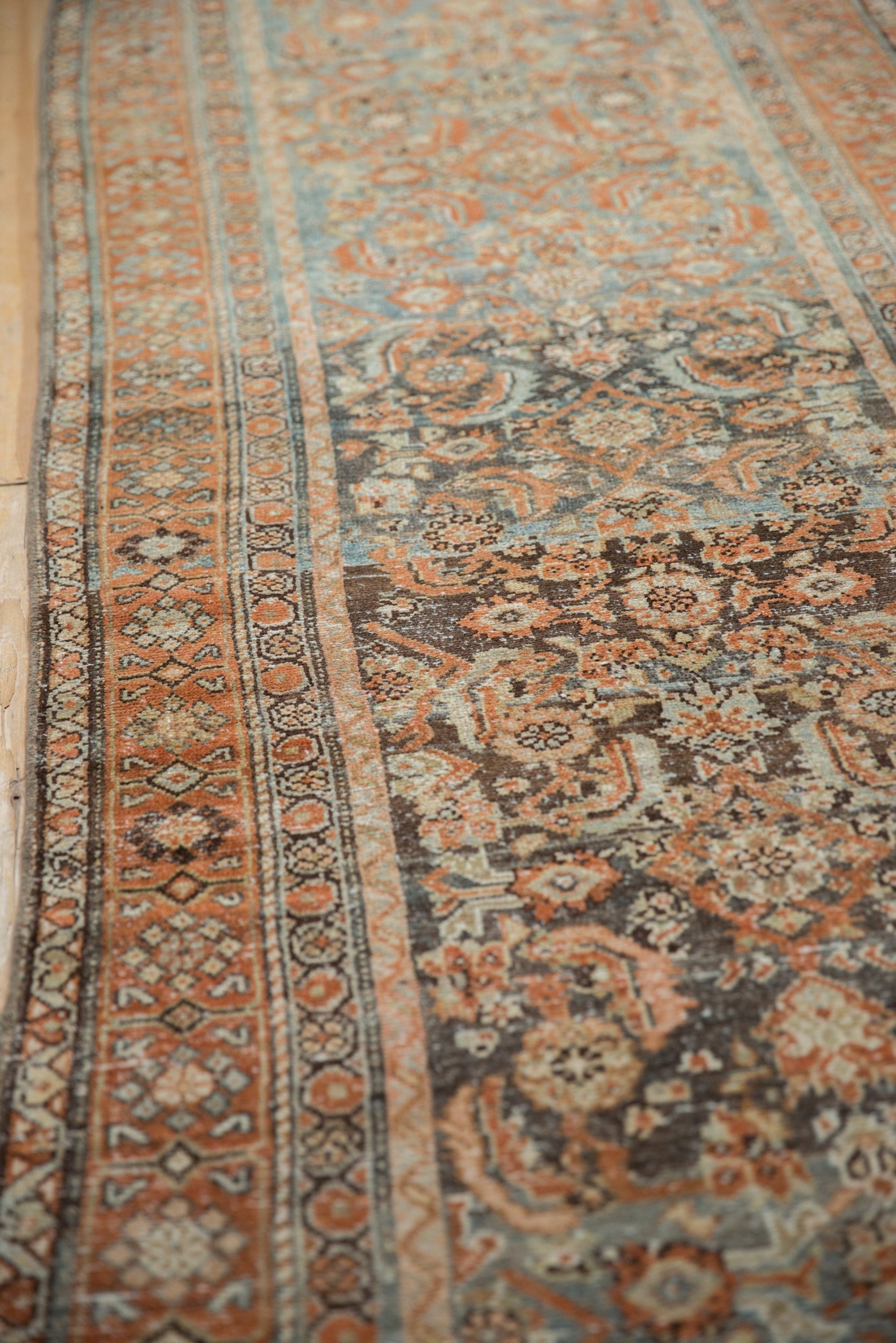 3.5x9.5 Vintage Distressed Malayer Rug Runner