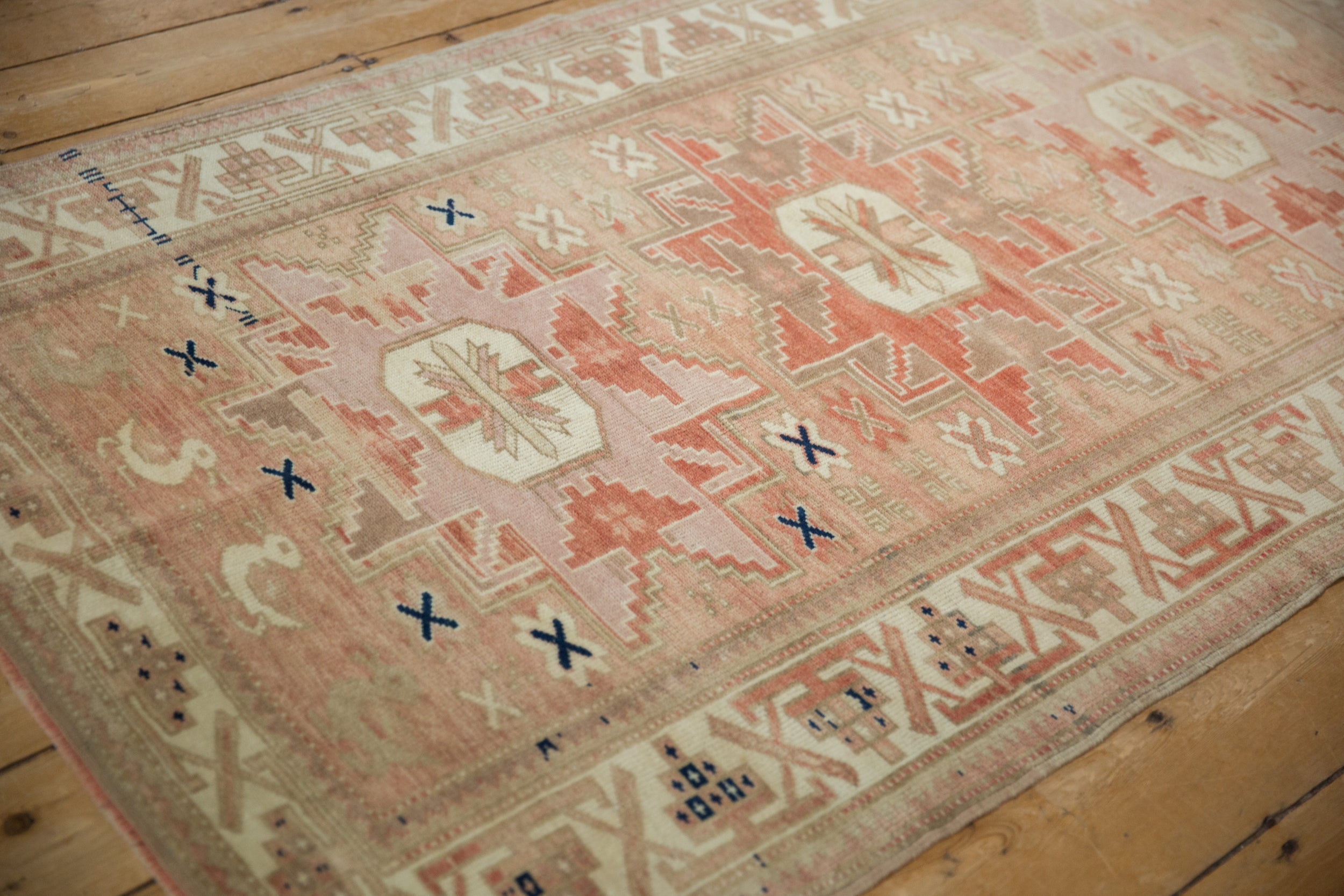 3.5x6.5 Vintage Distressed Anatolian Rug
