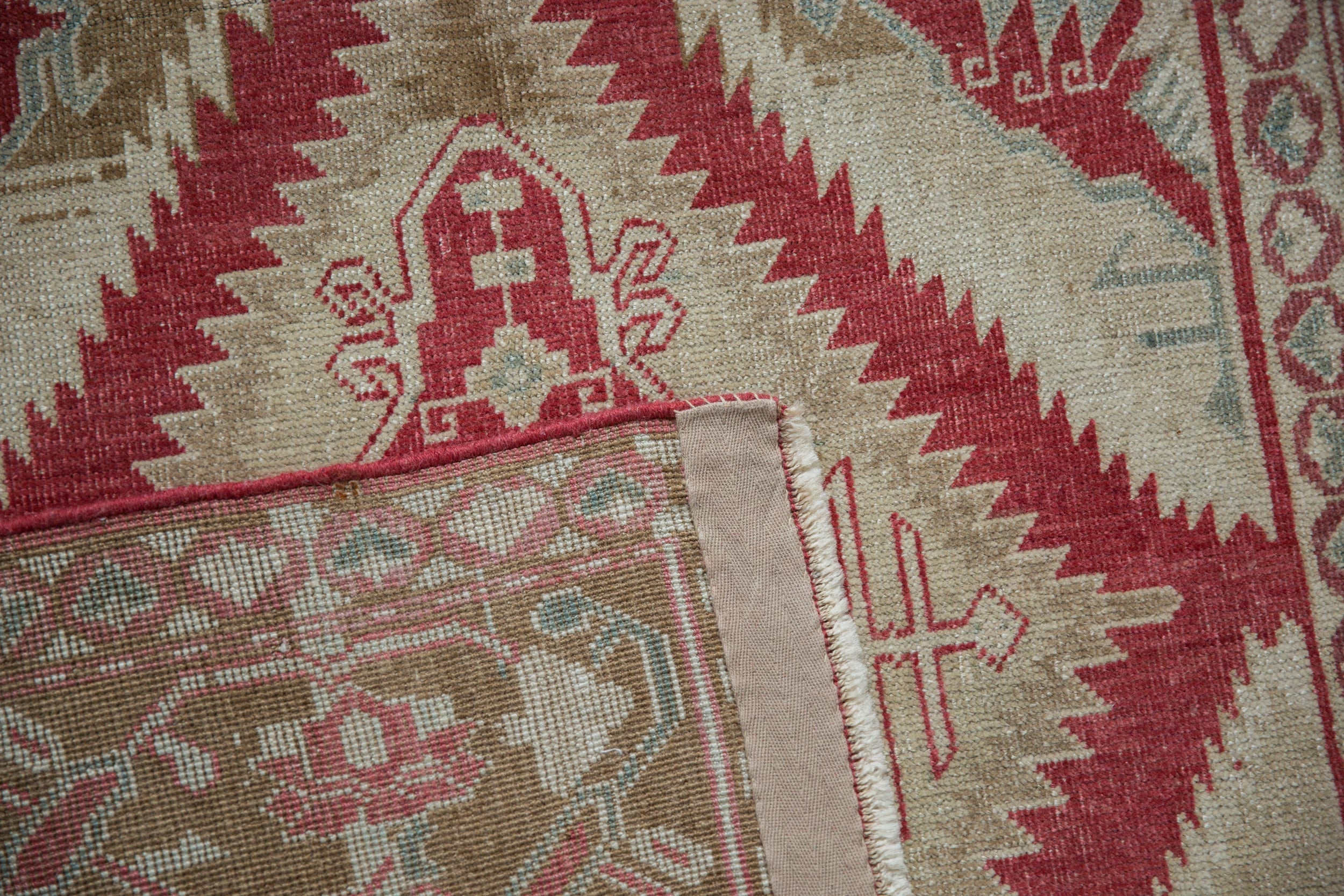 3.5x5.5 Vintage Distressed Caucasian Rug