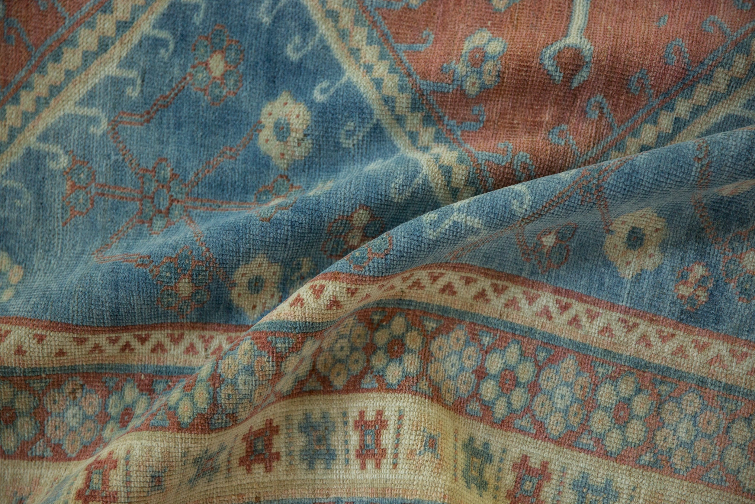 5x6.5 Vintage Distressed Caucasian Rug