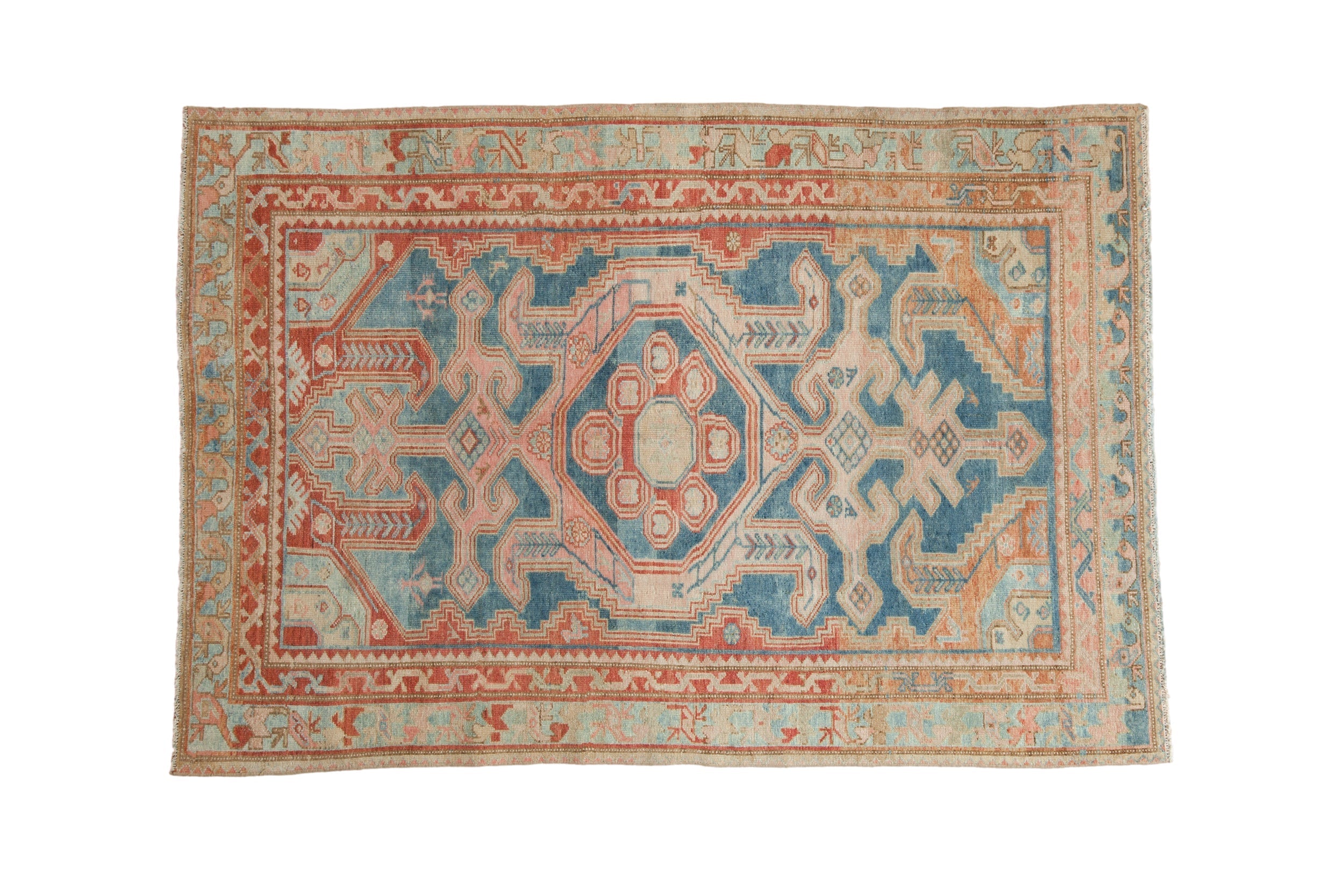 4x6 Vintage Distressed Malayer Rug