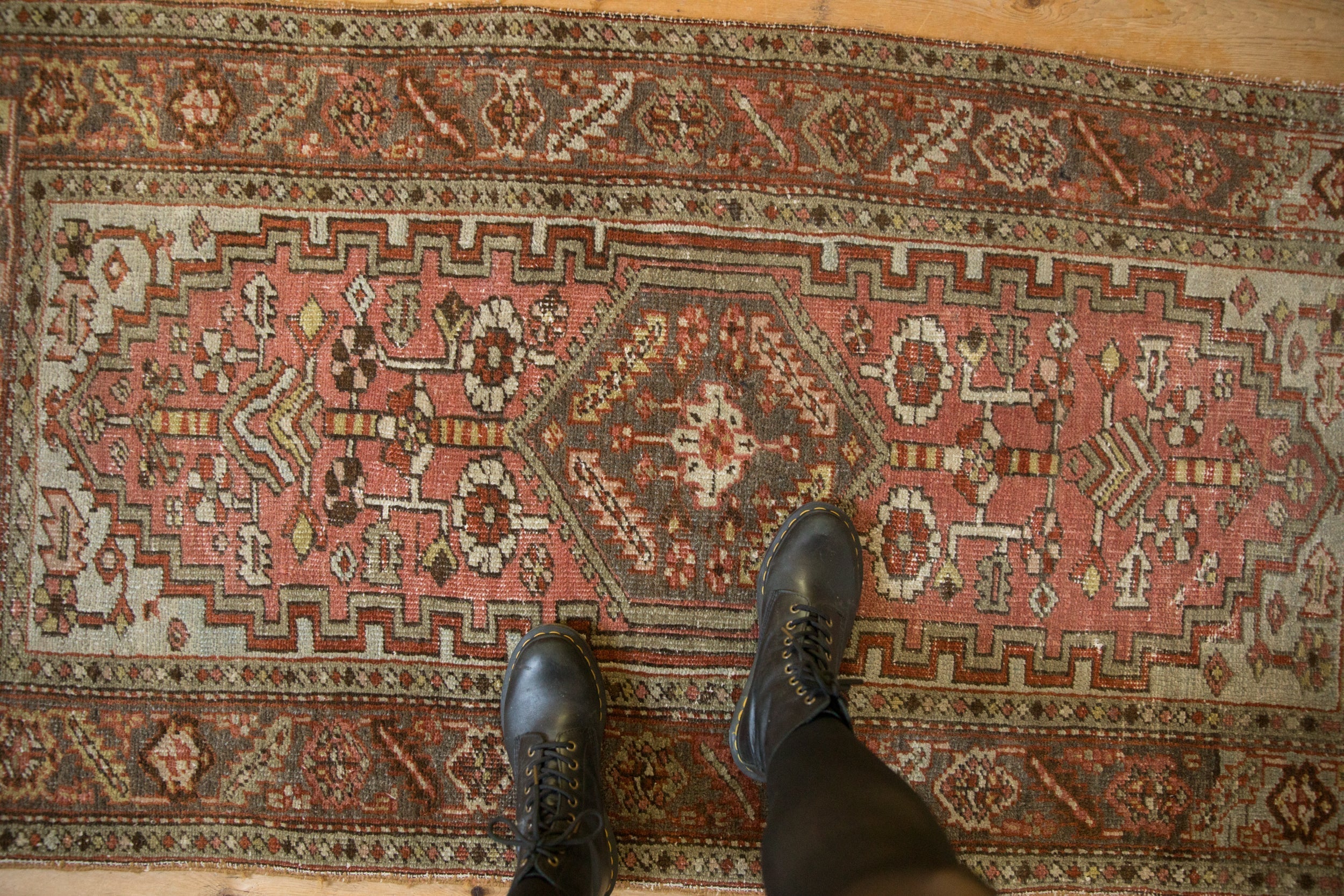 3x5.5 Vintage Distressed Heriz Rug