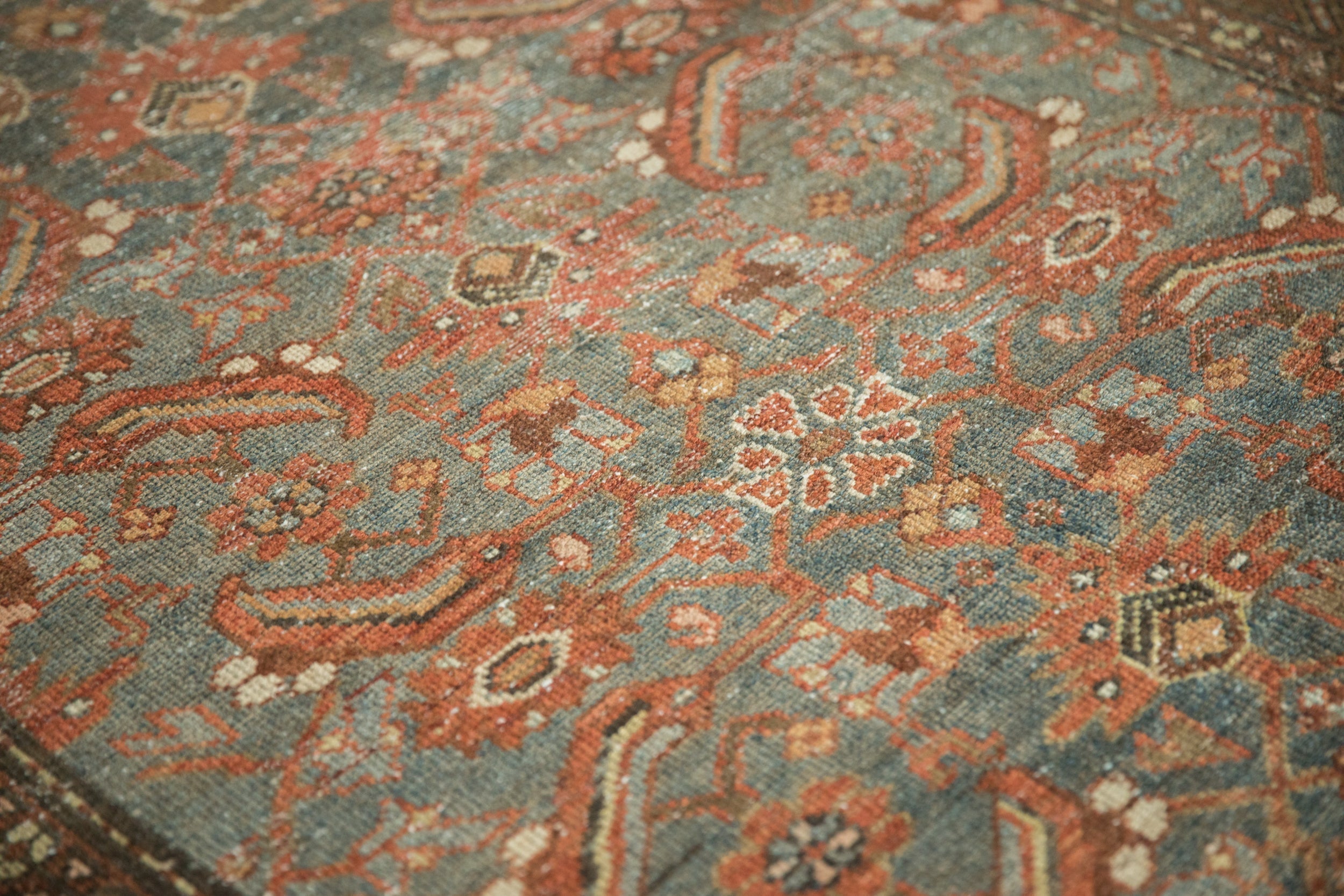 4x6.5 Vintage Distressed Malayer Rug