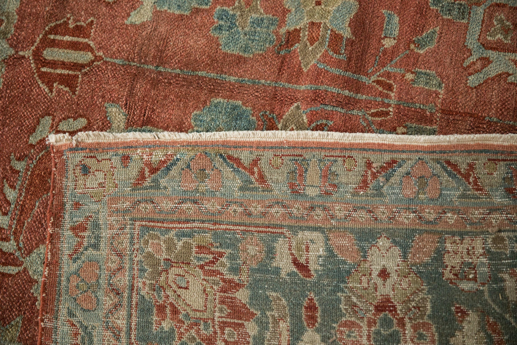 7x17 Vintage Distressed Bibikabad Carpet