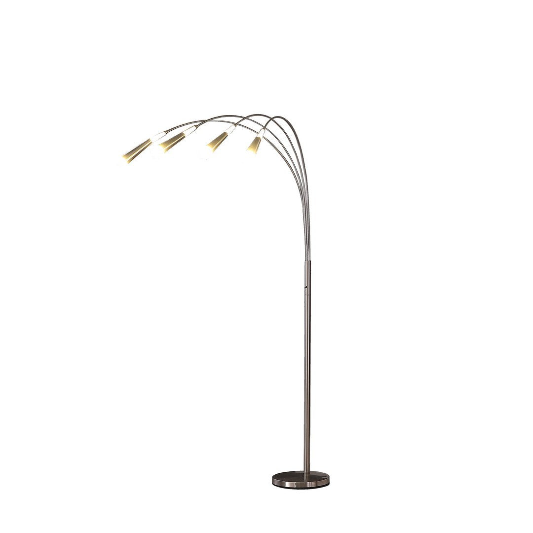 72' Kiery 4 Arm Aluminum Led Arc Floor Lamp