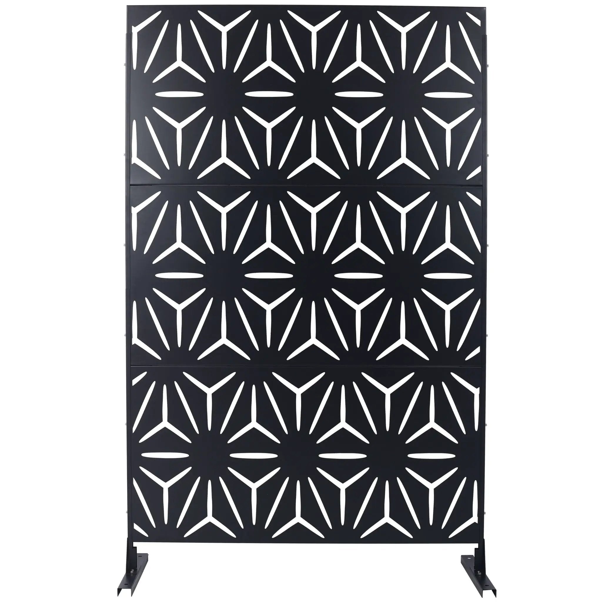 Outdoor & Indoor Metal Privacy Screen, Freestanding Decorative Panels