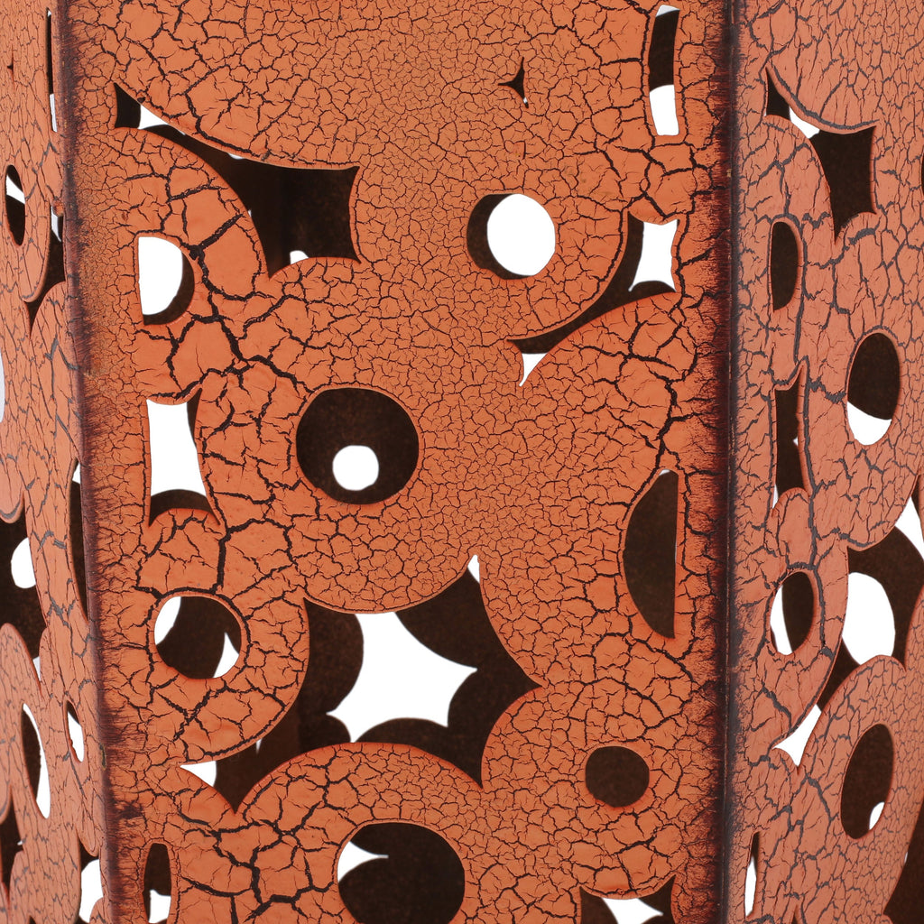 SELVA Accent Table Set - Iron Construction - Orange