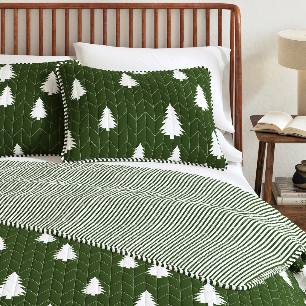 3 Piece Lodge Printed Quilt - Arrowhead