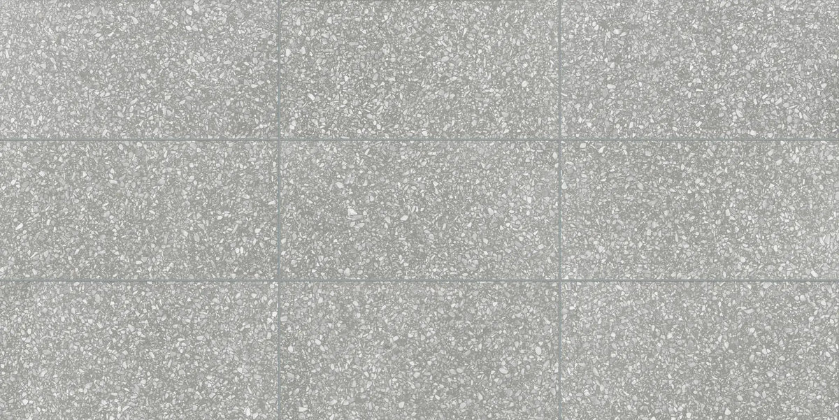Elite Fashion Grey Anti-Slip Terrazzo Look Porcelain Tiles 12x24