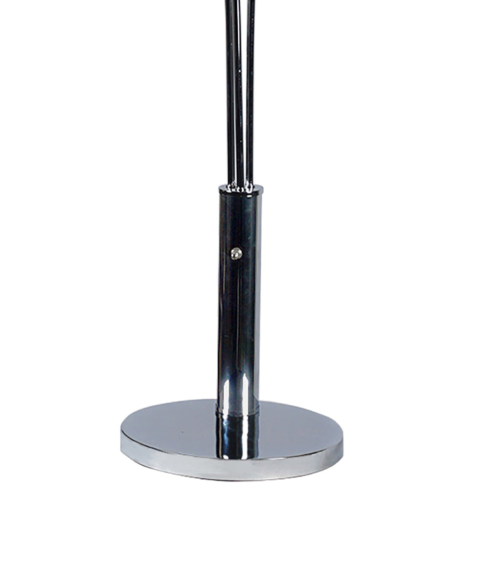 1pc Modern Design Classic Luxury Sleek Multi-head Table Lamp Half Moon Radiant Crystal-encrusted Sleek Metallic Stems Living Room