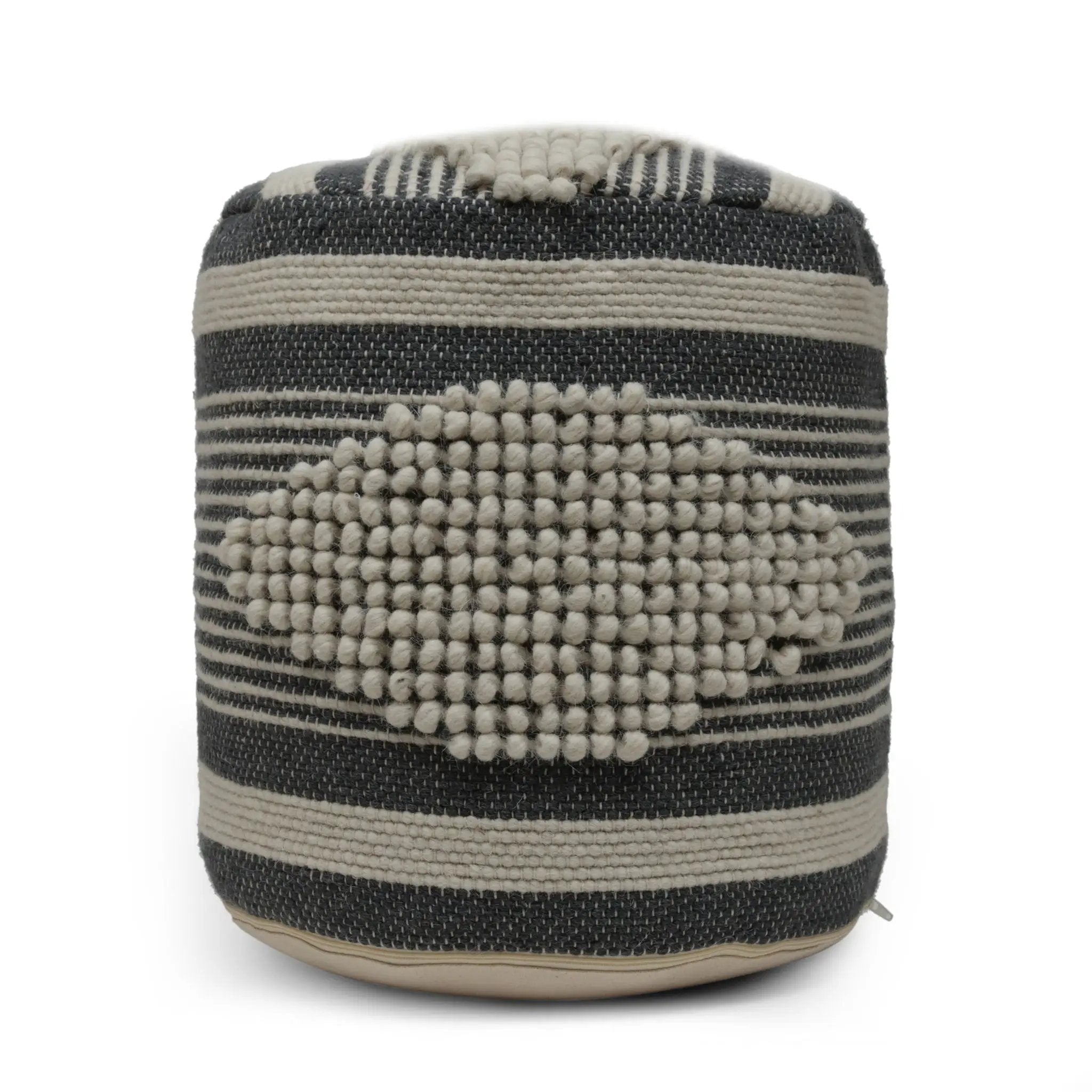 Diamond - Handcrafted Cylindrical Pouf