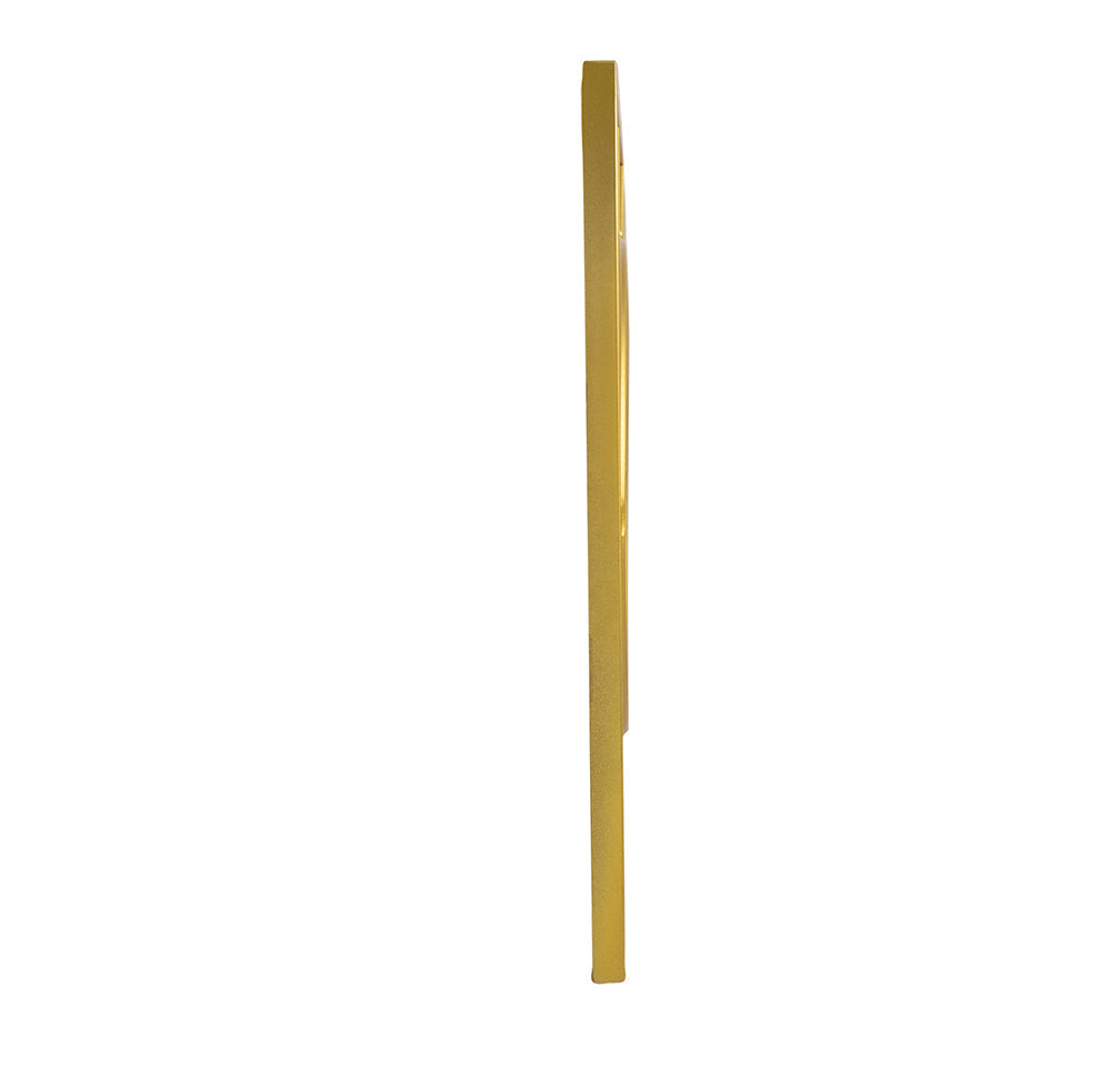 3 Mirror Piece Wall Mirror in Gold Rectangular Frame, Home Wall Decor for Bedroom Living Room, 43"x16"
