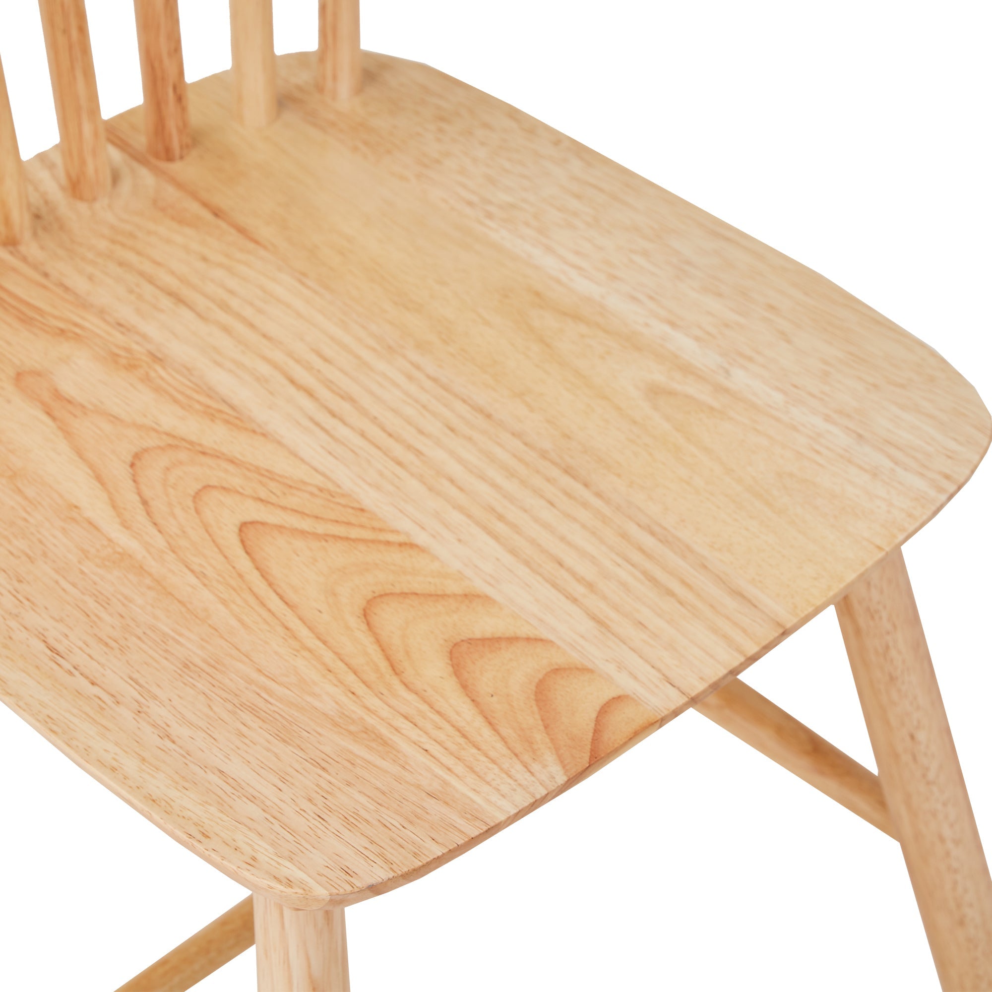 4pieces of dining chair, natural, rubber wood material, dining chair, solid wood chair, solid wood dining table chair, living room chair, simple and natural