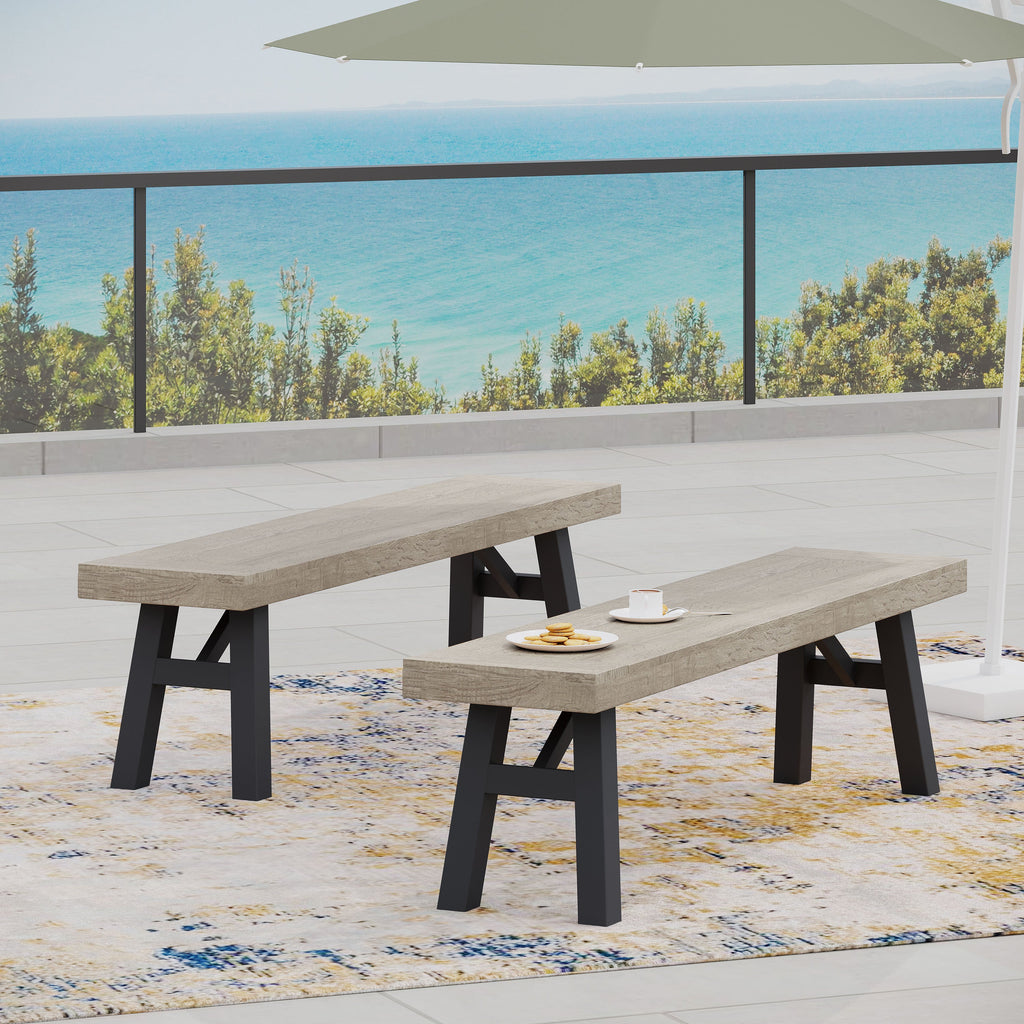 BETTINA DINING SET-GRAY (3 PCS)