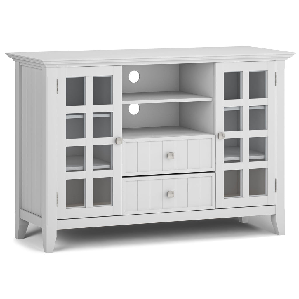 Acadian - Tall TV Media Stand - White