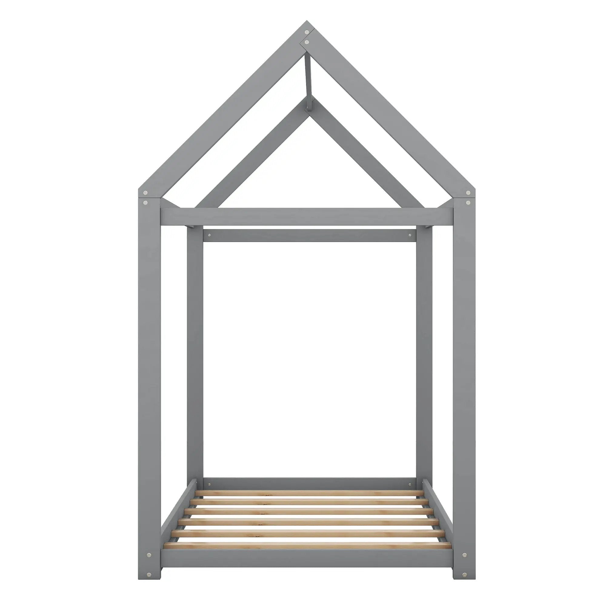Wooden House Shaped Bed