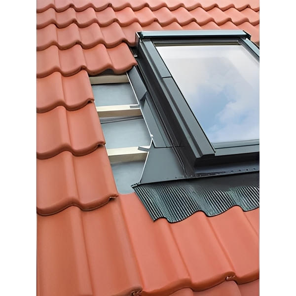 Aluminum High-Profile Tile Roof Flashing Kit for Deck Mount Skylight