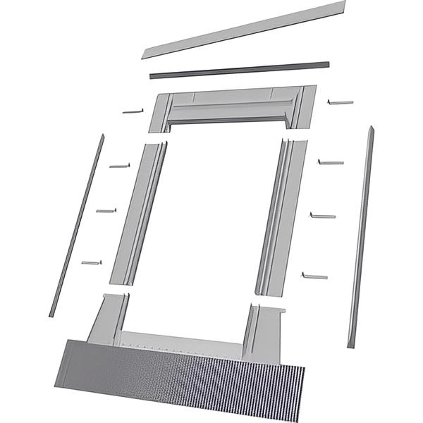 Aluminum High-Profile Tile Roof Flashing Kit for Curb Mount Skylight