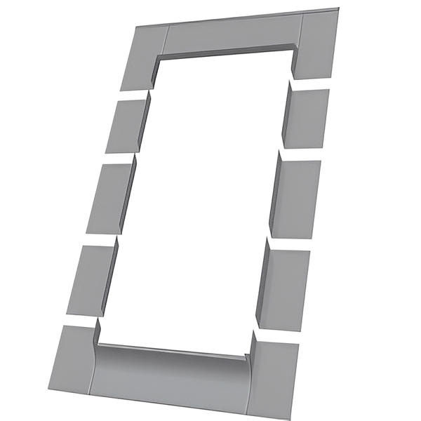 Aluminum Low-Profile Shingle Roof Flashing Kit for Curb Mount Skylight