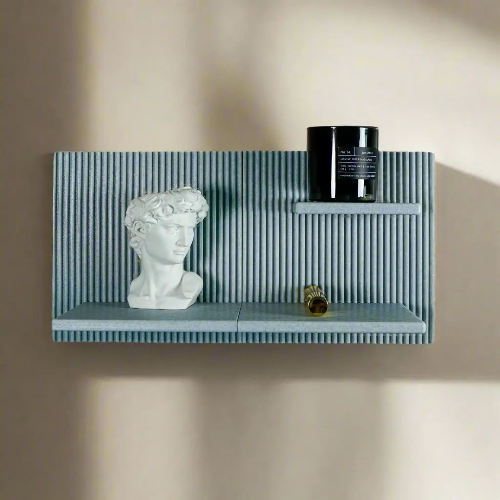 Modern Floating Wall Shelf, Unique Retro Home Decor, 3D Printed Perfume Display/Reed Diffuser Shelf, Wall Shelf Catchall, Hosting Decor Gift, EDGE