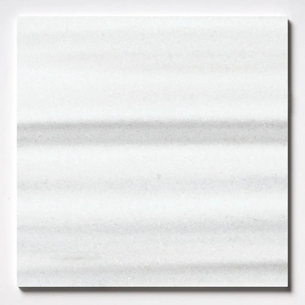 Mink White Polished Marble Tiles 24x24
