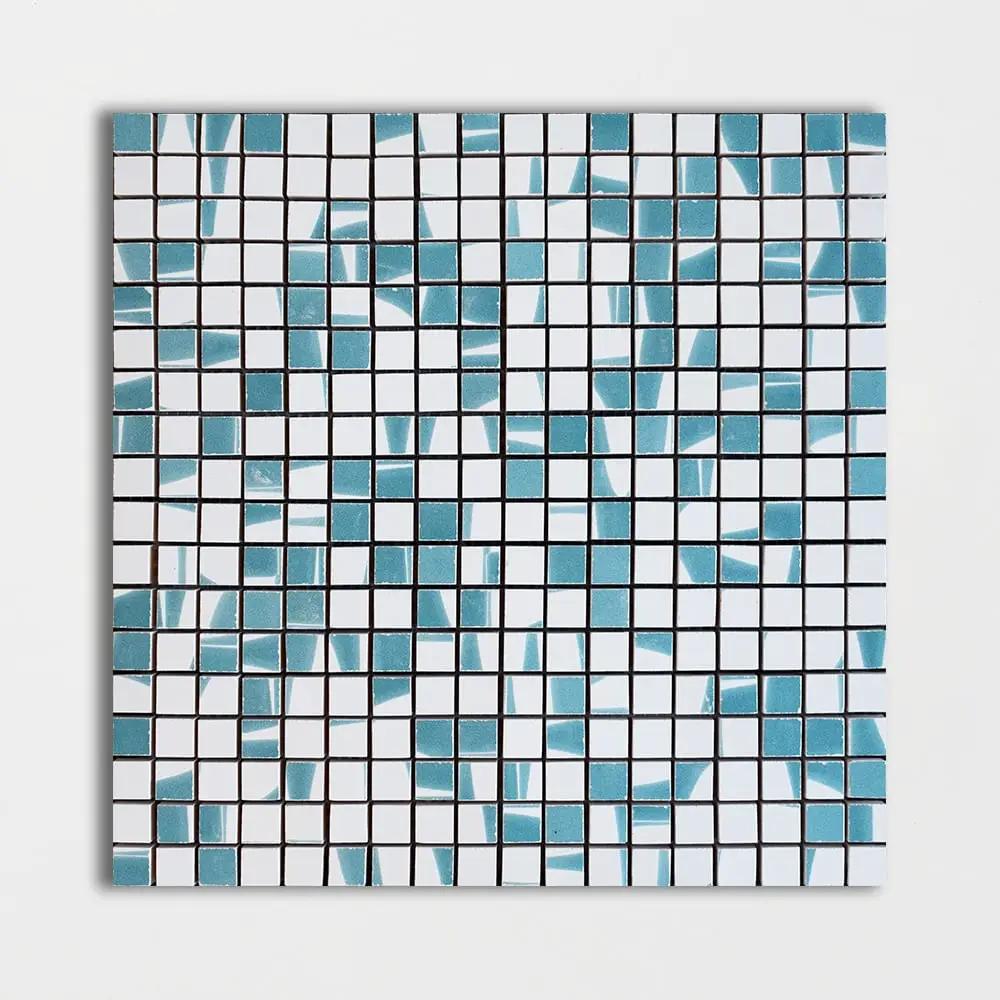 Grad Glossy Ciel Colore Look Ceramic Mosaics 11 1/2x11 1/2