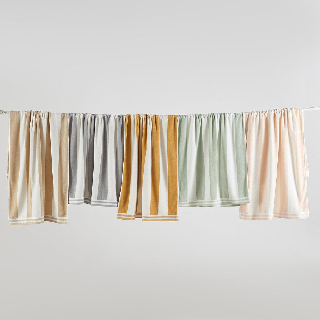 4 Pack Striped Cabana Beach Towel - Edgartown Collection