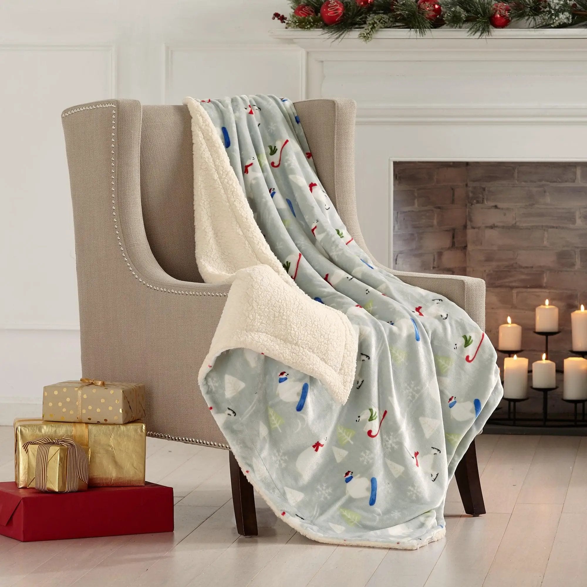Sherpa Throw Blanket - Eve Collection
