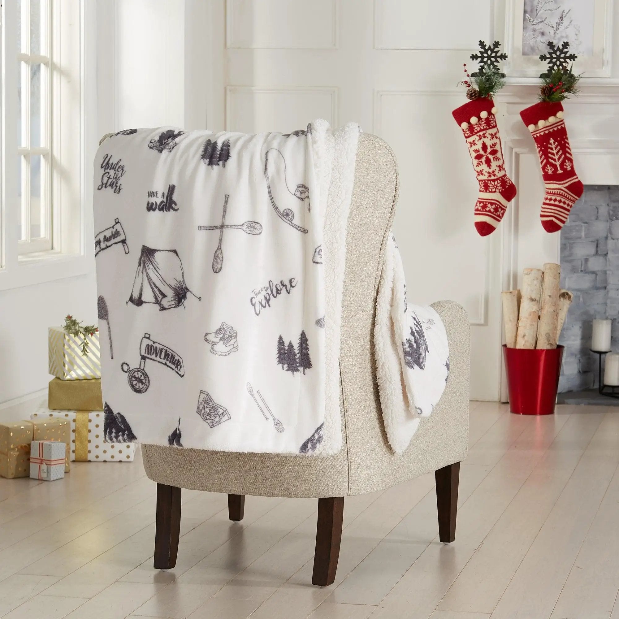 Sherpa Throw Blanket - Hudson Collection