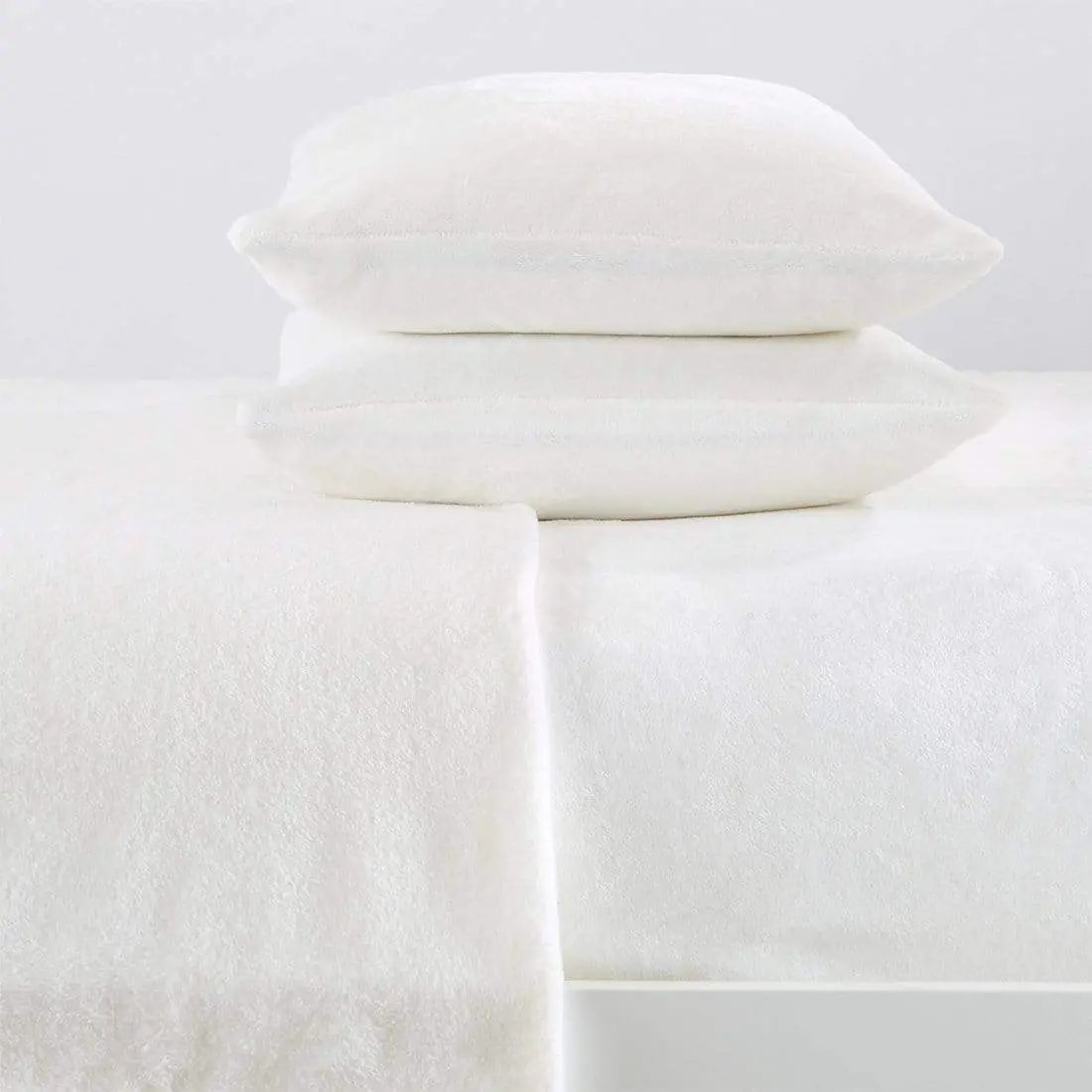4-Piece Solid Plush Sheet - Velvet Luxe Collection