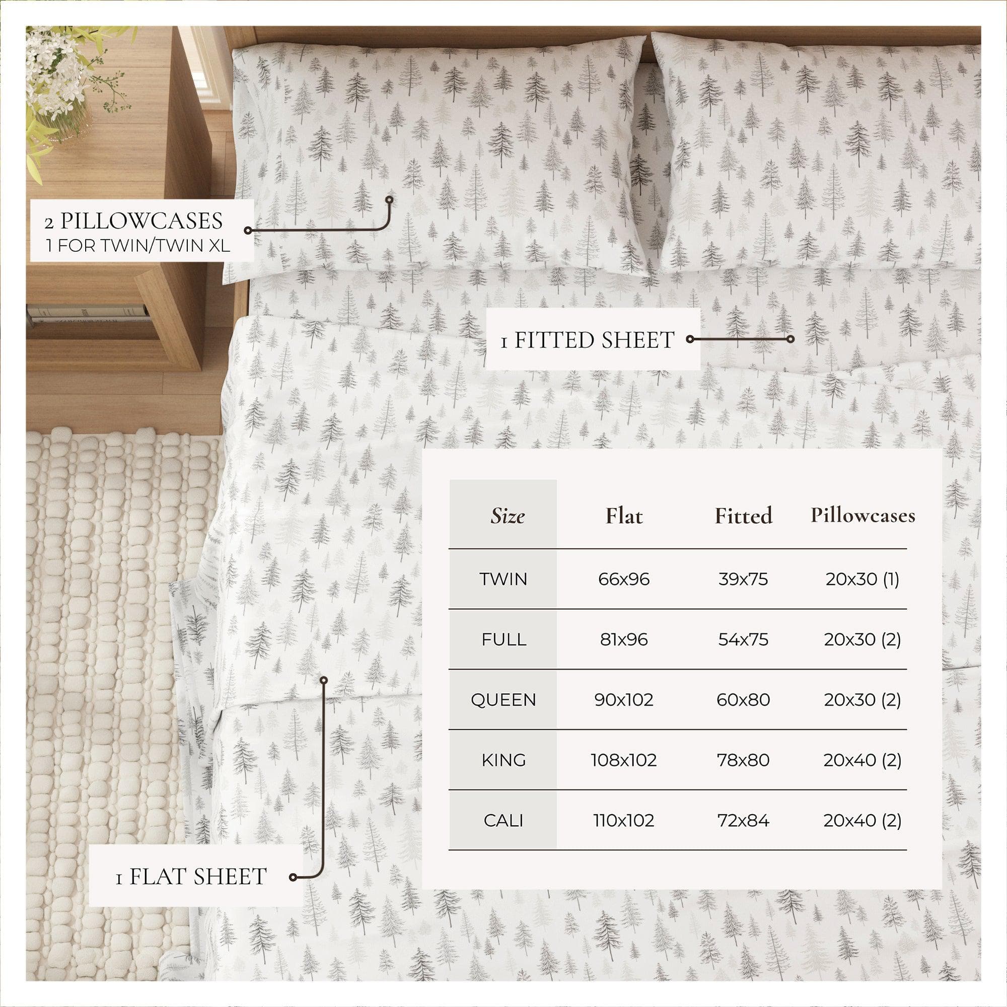 4-Piece Turkish Cotton Flannel Sheet - Stratton Collection