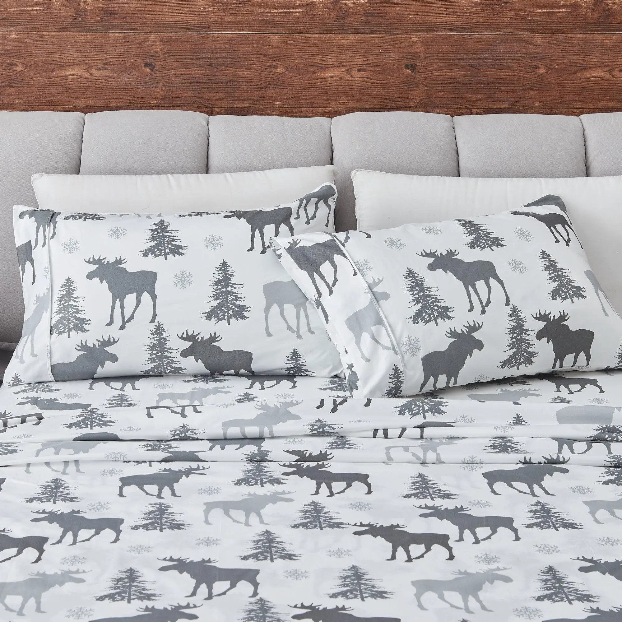4-Piece Lodge Microfiber Sheet - Mountain Ridge Collection