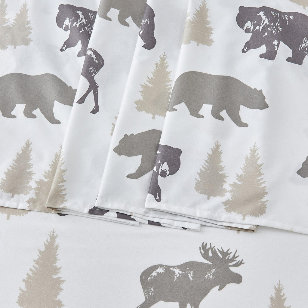 4-Piece Lodge Microfiber Sheet - Mountain Ridge Collection