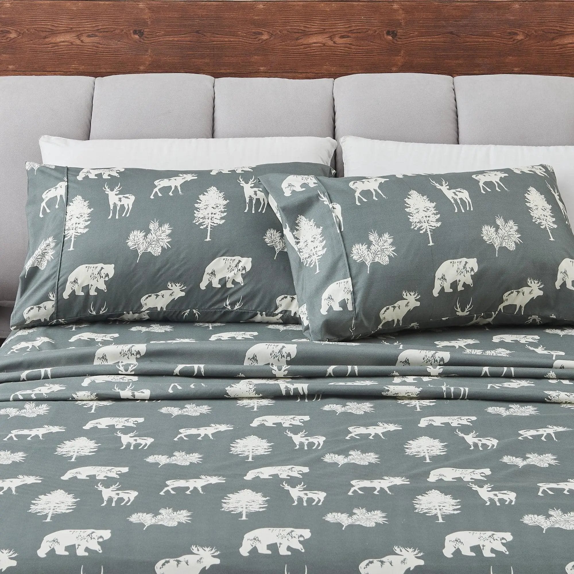 4-Piece Lodge Microfiber Sheet - Mountain Ridge Collection